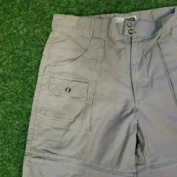 Cabelas Pants Mens Size 38x31 Brown Khaki Convertible Hiking Nylon Zip Off Cargo - Picture 4 of 10